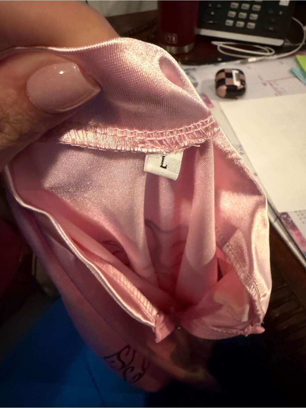 Satin “Grease” Pink Lady jacket - Shiny Pink